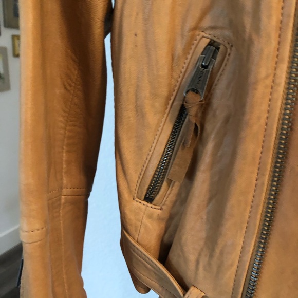 Club Monaco Leather Christy Moto Jacket - Picture 5 of 7